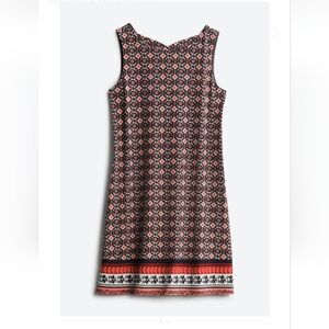 Magnolia Grace sleeveless dress, navy/coral, S